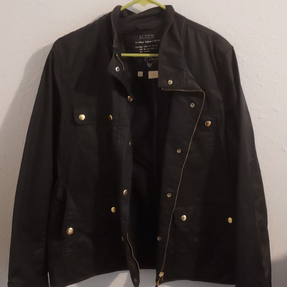 J. Crew Black Utility Jacket- XL